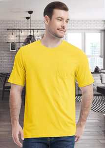 T-shirt homme bleu clair coton doux col rond manches courtes confortable coupe décontractée élégant couleur unie tous les jours été basique t-shirt - Product Image 6