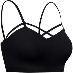 Sujetador deportivo de Yoga transpirable de secado rápido ligero de talla grande para mujer con logotipo frontal para entrenamiento de gimnasio - Product Image 4