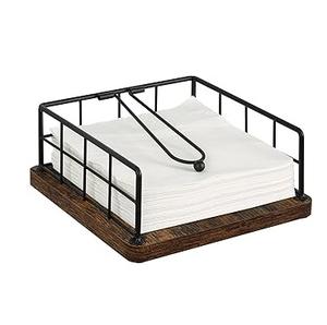 ที่ใส่ผ้าเช็ดปาก/ทิชชู่ทำจากไม้แบบถือสำหรับผ้าเช็ดปากและทิชชู่ - Product Image 3