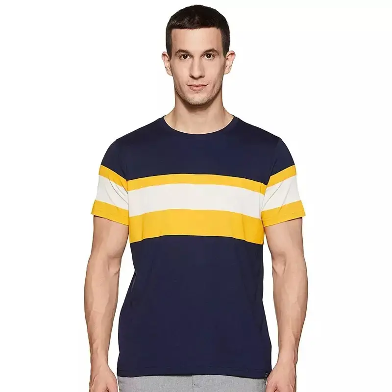 Nova Alta Qualidade Hot Selling 100% Algodão Gráfico Camisetas de Verão Solto Men's Short-Sleeved T-Shirts Fábrica Atacado Finishi