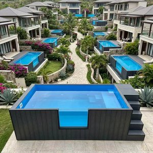 Fiberglass Family Swim Spa Pool UV Resistant & Corrosion-Resistant Custom Capacity Outdoor Above Ground Pool for Kids Home Use - Product Image 5