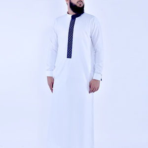 Al Daffah Thobe รูปแบบใดๆแขนยาวผู้ชาย Jubba Thobe 100% คุณภาพสูงปักที่กําหนดเองทํา thobe ยอดนิยม kaftan - Product Image 2