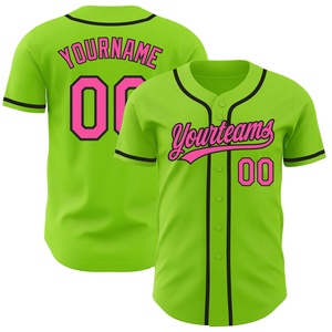 Camisetas de béisbol con impresión personalizada de alta calidad con botones al por mayor, camiseta de béisbol con ropa de equipo a bajo precio - Product Image 1