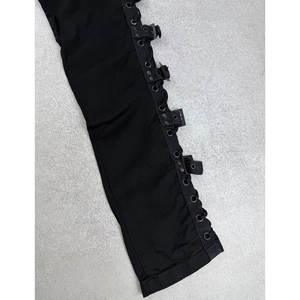 Pantalones Punk Negros Góticos Sexys con Cordones y Hebillas para Mujer, Venta al por Mayor de Fábrica de Alta Calidad 2026 - Product Image 2