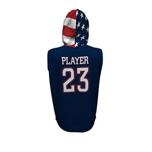 Elite 2025 <b>Men's</b> Sleeveless Hoodies Personalized Streetwear Fashion with Embroidered Designs for Spring-Digital Printing - Product Image 3