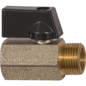Mini-vanne à boisseau sphérique 13 mm 1/2'' filetage interne/externe DN 15 mm Pack de 10 - RIEGLER - Product Image 1