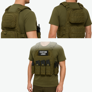 आउटडोर पॉलिएस्टर रॉड ग्रीन त्वरित रिलीज प्लेट कैरियर सामरिक बनियान क्षेत्र गतिविधि गियर सेटअप समायोज्य हल्के डिजाइन - Product Image 2