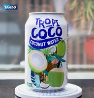 100% Kokoswater Tropische Fruit Smaak Suiker Vrij Tan Do Private Label 330ml Aluminiumblik Halal HACCP BRCGS Gratis Monster