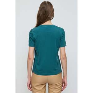 T-shirt décontracté pour femmes avec détails en pierre brillante, style streetwear Y2K, respirant, 100% coton, crop top, tailles XS XXS, haute qualité, ample - Product Image 5