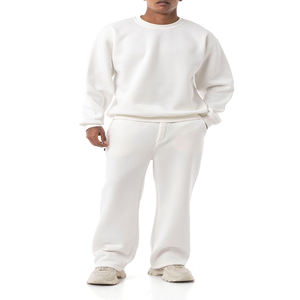 Conjunto Deportivo de Algodón Grueso Blanco para Hombre, Ropa Deportiva de Invierno, Fabricante Pakistaní, Venta al Por Mayor OEM - Product Image 1