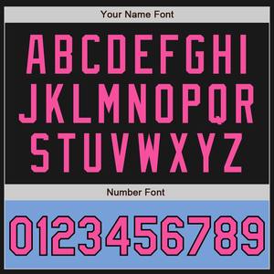 Personalizado negro Rosa-azul claro bombardero Varsity Letterman dos tonos cremallera chaqueta cortavientos Streetwear vintage hombres Varsity chaqueta - Product Image 3