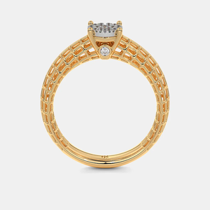 Anillo de Eternidad de Oro de 14K para Mujer, con Diamante de Corte Esmeralda Cultivado en Laboratorio, Elegante y Brillante, Regalo de Aniversario en Varios Tonos de Oro - Product Image 6