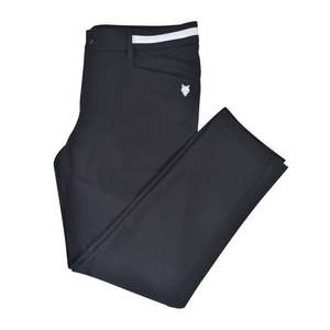 Handee Black Men's Golf Pants 100% Polyester Woven Fabric Breathable Button Fly with Excellent Features - Product Image 1