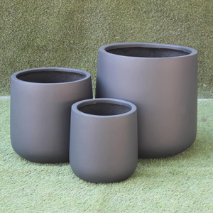 KNT Creations PL B-217 Size <b>Planter</b> Set Floor Indoor Use Direct Plantation Artificial Plants Lightweight Durable Hand Carved - Product Image 1