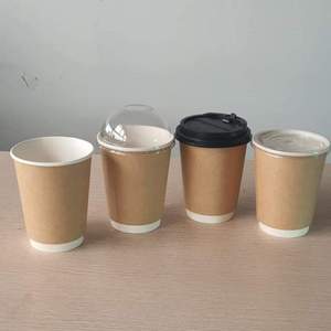 Best seller Products 2025 Lowest Price 16oz Kraft Paper Coffee Tea <b>Cup</b> for Hot <b>Cold</b> Drink Disposable Biodegradable Coffee Mugs - Product Image 5