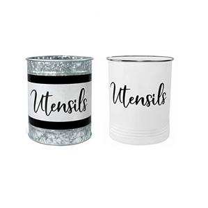 ASWAN INTERNATIONAL Portautensilios Clásico y Elegante Hecho a Mano con Tamaño Personalizado, Metal Galvanizado con Recubrimiento en Polvo Blanco, Certificado CE - Product Image 4