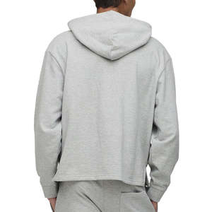 Pull à capuche pour hommes avec logo brodé personnalisé, sweat-shirt surdimensionné en molleton de coton confortable teint en couleur unie pour la promotion de la marque - Product Image 5