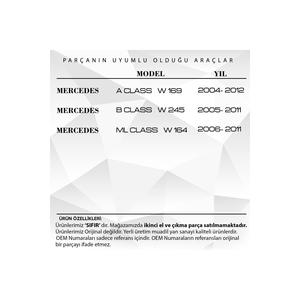 Nouvelles protections de commutateur de fenêtre de haute qualité, 4 pièces, pour Mercedes-Benz Classe A W169 (2004-2012) - AlphaAutoPart (Fabricant turc) - Product Image 2