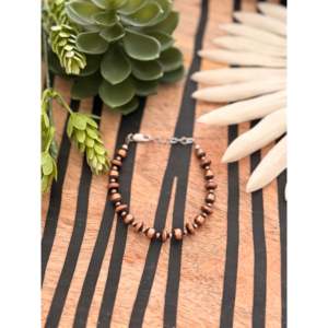 Machine Made <b>Copper</b> Beaded Bracelet Navajo Strung Graduated Ball Shape Elegant Ball Pattern Handcrafted Accessory - Product Image 1
