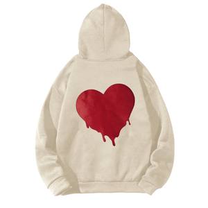 Alta calidad 500gsm Heavyweight Pullover Hoodie French Terry Hoodies Drop Shoulder No Strings Heavy Oversized Men Hoodies - Product Image 4