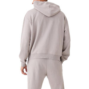 Sudadera con capucha personalizada para hombre con cremallera de peso pesado, sudaderas con capucha con cremallera completa Unisex, sudaderas con capucha para hombre con hombros caídos y bolsillo - Product Image 3