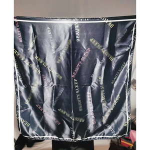Custom Logo Luxury Woman Big <b>Scarves</b> Printed Personalized Square 100% Satin <b>Silk</b> <b>Scarf</b> for <b>Hair</b> Wig - Product Image 6