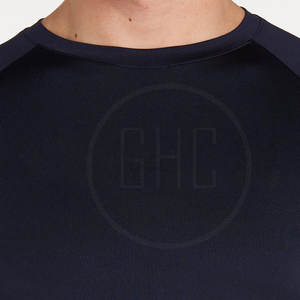 T-shirt de sport respirant pour homme, manches courtes, vêtements de musculation, spandex/polyester, écologique, personnalisable - Product Image 3