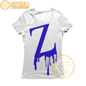 Venta al por mayor personalizada Zeta Phi Beta mujeres camiseta hermandad ropa algodón camisetas más finas mujeres fraternidad prendas - Product Image 6