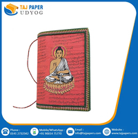 Cahier de notes en cuir vintage fait à la main Lord Buddha avec cadeau de planificateur à couverture rigide A3 pour les concepteurs et les rédacteurs de revues