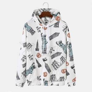 Sweats à capuche à sublimation Basics en tissu de coton Sweats à capuche à sublimation Sweats à capuche décontractés à sublimation - Product Image 1