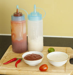 450ml Condiment Container BPA-Free LDPE Plastic Sauce <b>Bottles</b> <b>with</b> <b>Nozzle</b> Cap Custom <b>Squeeze</b> Sauce <b>Bottle</b> for Kitchen Use - Product Image 5