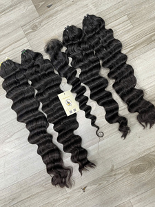 Meilleure vente, faisceaux de cheveux vietnamiens Remy droits à double trame avec fermeture à lacet ou frontal super double extrémités dessinées - Product Image 2