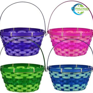 Panier de rangement polyvalent en bambou tissé à la main Panier de rangement pour fruits du Vietnam Artisanat vietnamien naturel pour le rangement et la décoration intérieure - Product Image 4