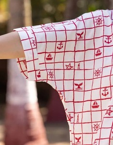 Conjunto de pijama de algodón hecho a mano indio elegante corto de dos piezas para mujeres y hombres ropa de verano para fiestas ODM suministrado - Product Image 4