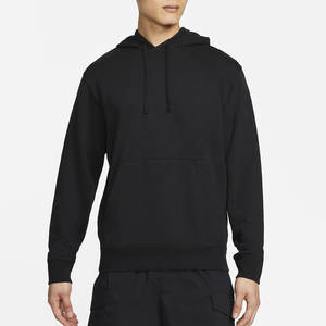 Sudadera con Capucha Personalizada para Hombre, Negra, 3400 g/m², Felpa Gruesa, Sudadera Esencial sin Estampado, Venta al por Mayor de Fábrica, MOQ Bajo, Alta Calidad, al por Mayor - Product Image 1
