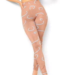 Último diseño personalizado Logo Leggings Fitness Wear Compresión Leggings Slim High Waist Leggings Set - Product Image 3