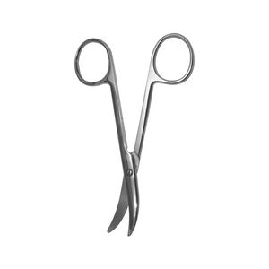 กรรไกรทางการแพทย์แบบตรง/โค้งสแตนเลส9.5cm กรรไกรผ่าตัดทางการแพทย์ - Product Image 3