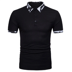 Polo informal con botones para hombre, Camiseta de punto con sublimación de tela de algodón suave, cuello vuelto, Polo de Golf para hombre - Product Image 2
