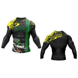 ชุดกีฬาแขนสั้นสำหรับผู้ชายผ้าแรชการ์ดพิมพ์ลายสีโพลีเอสเตอร์สำหรับผู้ใหญ่โลโก้ตามสั่ง - Product Image 1