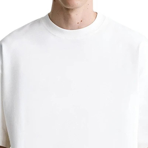 T-shirts teints en pigments personnalisés T-shirt sans manches à col ras du cou avec bords bruts T-shirt vintage délavé à l'acide pour hommes de grande taille - Product Image 3