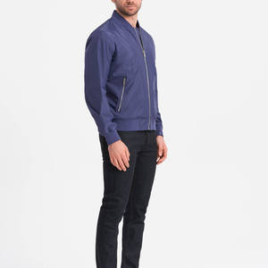 Vente en gros de grande qualité veste de bombardier de vol en nylon pour hommes de grande taille col montant à ressort en toile de logo personnalisé pour l'hiver - Product Image 6