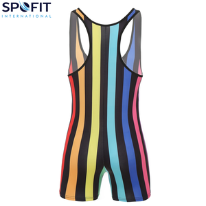 2026 Men's Professional Wrestling Singlet Stretch Lightweight Breathable Quick Dry Sportswear Training Competition Tournaments - Product Image 6