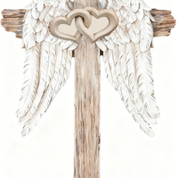 Statue commémorative en résine, croix et colombe, ange, décoration de jardin, ornement de croix, monument