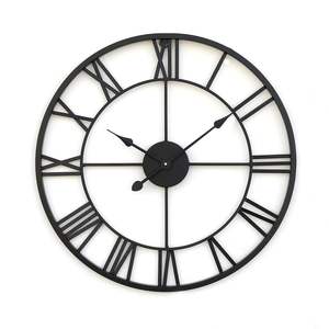 Wholesale Premium Black & Gold Metal <b>Wall</b> <b>Clock</b>, Luxury Decorative Quartz <b>Clock</b> for Living Room, <b>Bedroom</b>, Hallway & Wedding Gift - Product Image 2