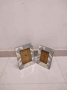 Cadre photo carré en bois massif écologique A4 8x10 Noyer Bois dur Art mural rustique pour mariage/anniversaire - Product Image 6