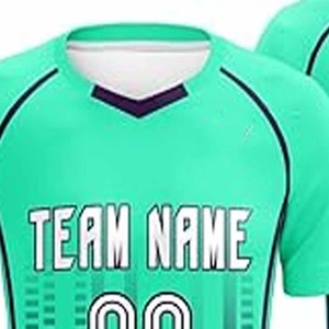 Ensemble de maillots de football pour arbitre masculin, professionnel, col en V, rayé, respirant, léger, uniforme de football, téléchargé par Dress Sports - Product Image 2