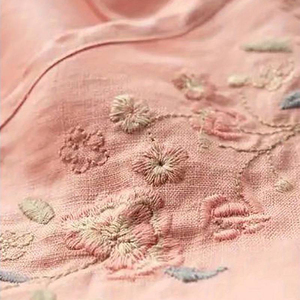 2025 nuevas camisas florales para mujer, vestido informal de manga tres cuartos con cuello redondo, Color sólido, venta al por mayor, precio bajo - Product Image 6