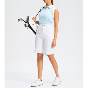 Pantalones cortos de golf y tenis para mujer, pantalones cortos de entrenamiento para gimnasio, pantalones cortos cómodos básicos de algodón transpirable informales para mujer - Product Image 6