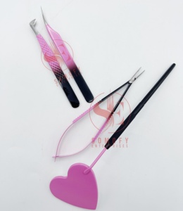 Nouvelle arrivée Extension de miroir personnalisable ton argent Double volume pince à cils ciseaux en acier inoxydable de haute qualité - Product Image 6