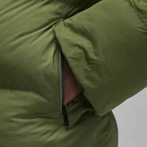 OEM ODM Unisex Hooded Canvas Puffer Jacket Custom Logo Front Winter Warm Lightweight Quilted <b>Coat</b> - Product Image 5